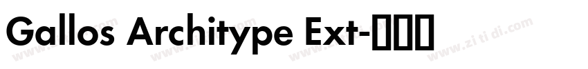 Gallos Architype Ext字体转换